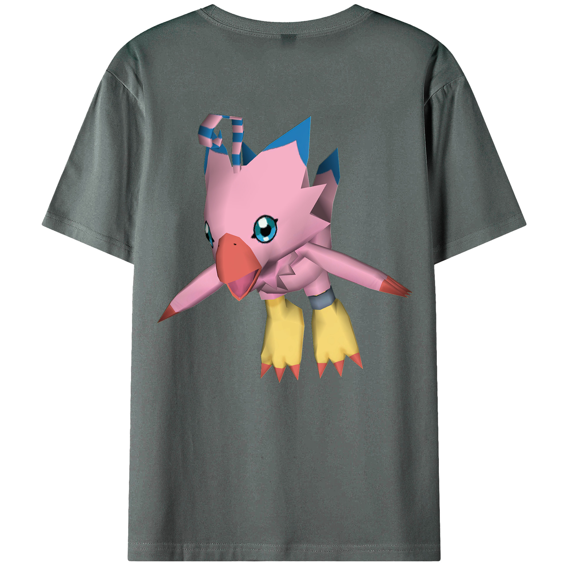 （画像用） Digimon デジタルモンスター/デジモン 綿100％半袖Tシャツ（背面プリント）